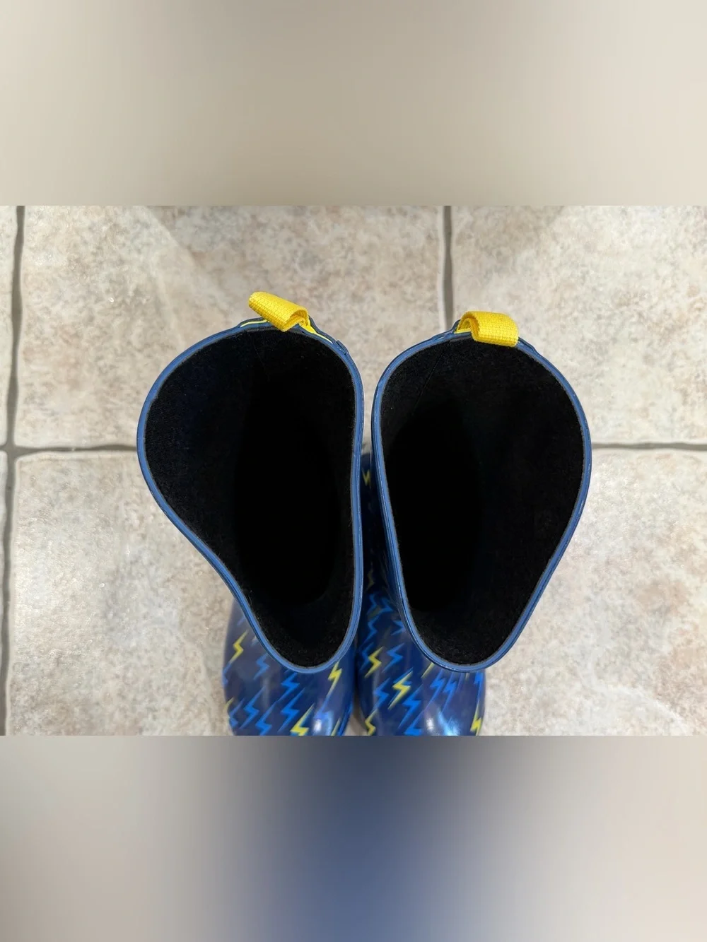 Muck Boot Company Kids' Bergen Navy Lightning Print Youth Size 5